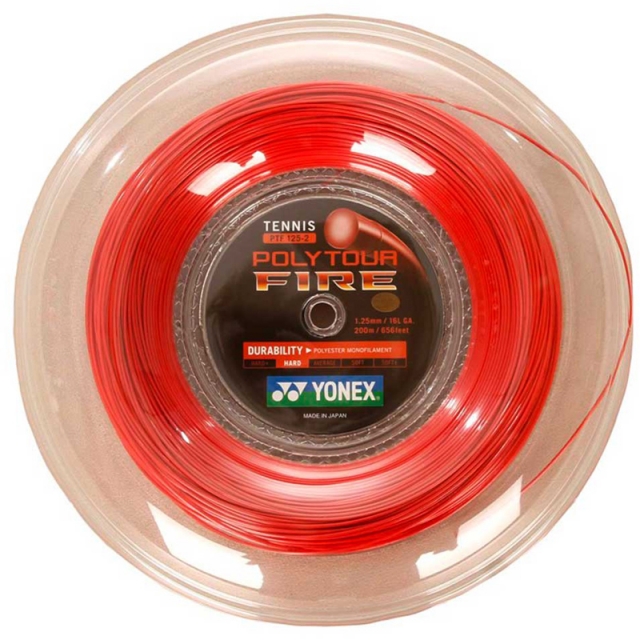 YONEX POLYTOUR FIRE 油灌單股硬線 200m