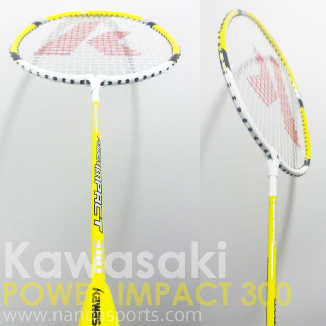 川崎 Kawasaki POWER IMPACT 300 羽球拍 黃(穿線拍)