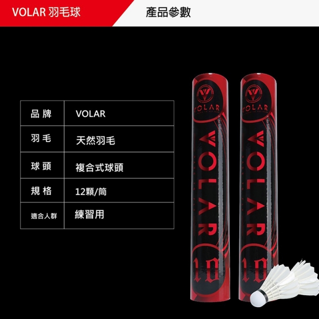 VOLAR 10 練習級 羽毛球